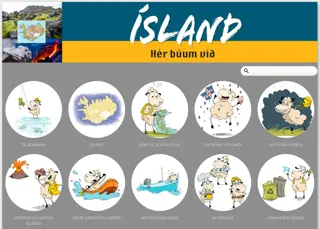 Ísland - Hér búum við