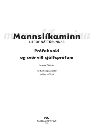 Mannslíkaminn - Litróf náttúrunnar