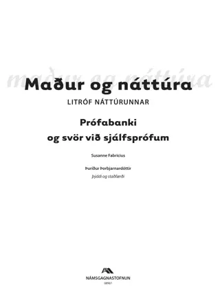 Maður og náttúra