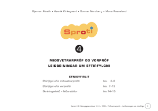 Sproti 4 próf
