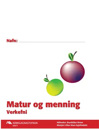 Matur og menning