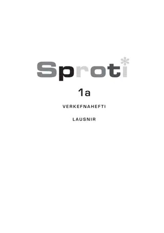 Sproti 1a