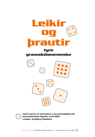 Leikir og þrautir í stærðfræði fyrir grunnskólanemendur