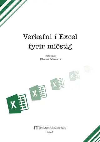 Excel verkefni fyrir miðstig