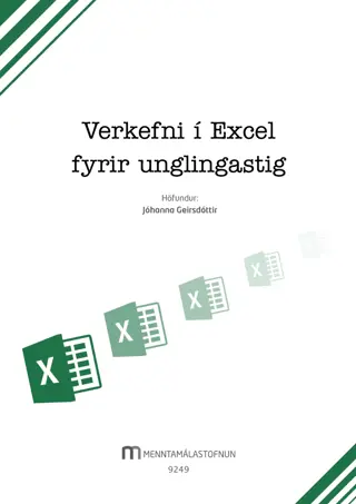 Excel verkefni fyrir unglingastig