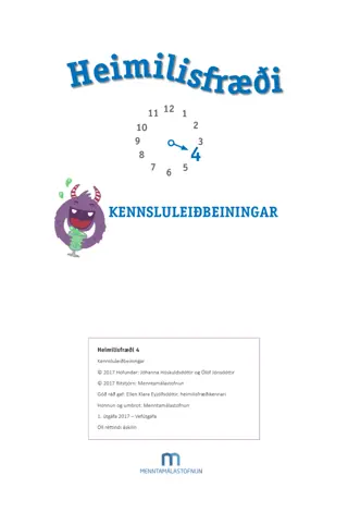 Heimilisfræði 4