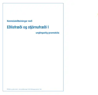 Eðlis- og stjörnufræði I